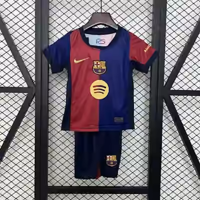 24/25 Barcelona Home Adult/Kid kits (New AD )9 Adult size:S/M/L/XL/2XL Kid size:16/18/20/22/24/26/28 — view 1