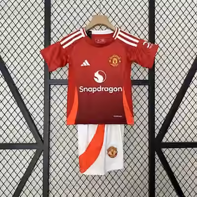 24/25 Manchester United Home Adult/Kid kits9 Adult size：S/M/L/XL/2XL Kid size：16/18/20/22/24/26/28
