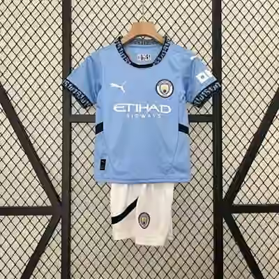 24/25 Manchester City Home Adult/Kid kits9 Adult size：S/M/L/XL/2XL Kid size：16/18/20/22/24/26/28