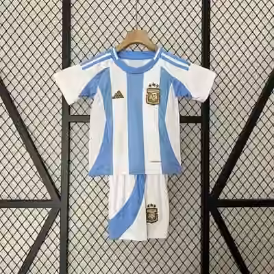2024 Argentina Home Adult/Kid kits9 Adult size：S/M/L/XL/2XL Kid size：16/18/20/22/24/26/28
