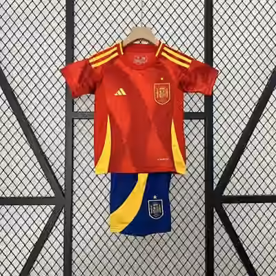 2024 Spain Home Adult/Kid kits9 Adult size：S/M/L/XL/2XL Kid size：16/18/20/22/24/26/28