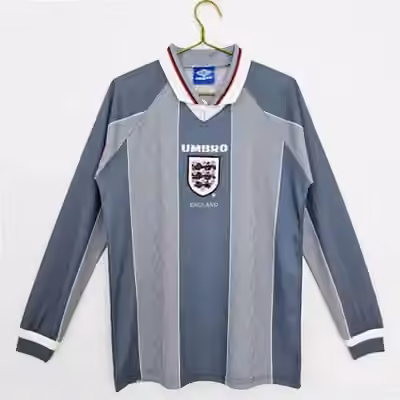 1996 England Away Long sleeves Retro shirt S-2XL