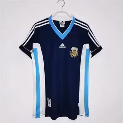 1998 Argentina Away Retro shirt S-2XL