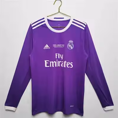 2016/17 Real Madrid Away Long sleeves Retro shirt S-2XL