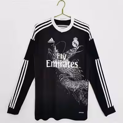 2014/15 Real Madrid Third Away Long sleeves Retro shirt S-2XL