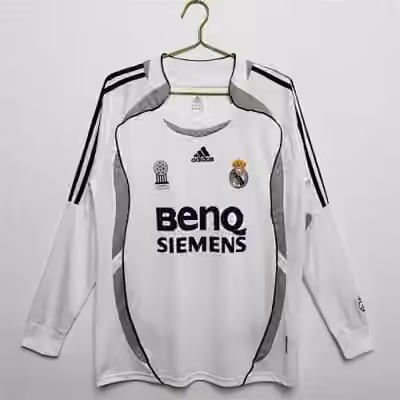 2006/07 Real Madrid Home Long sleeves Retro shirt S-2XL