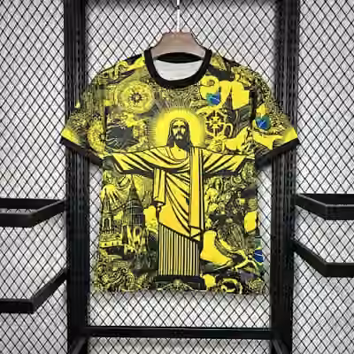 2024 Brazil jesus yellow special version jersey S-2XL