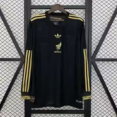 2025 Mexico Golden Long sleeves S-3XL