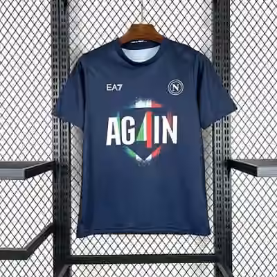 SSC NAPOLI MAGLIA GARA THIRD CAMPIONI D'ITALIA 2024/2025 S-2xL