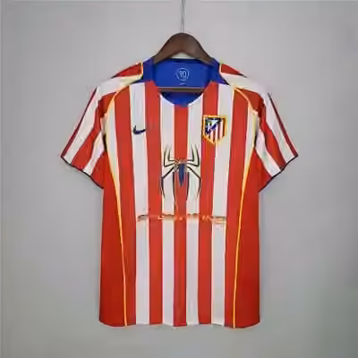 2004/05 Atletico Madrid Home Jersey （Retro）S-2XL