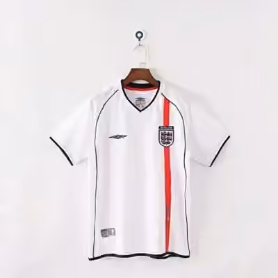 2002 England Home Jersey S-2XL