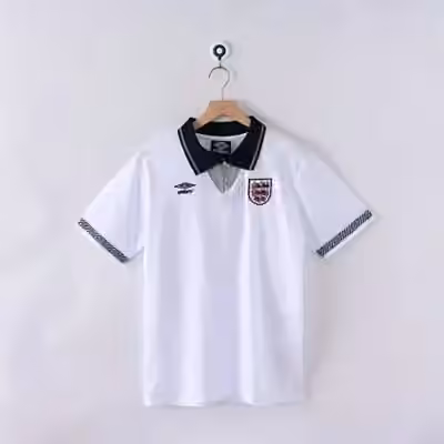 1990 England Home Jersey S-2XL