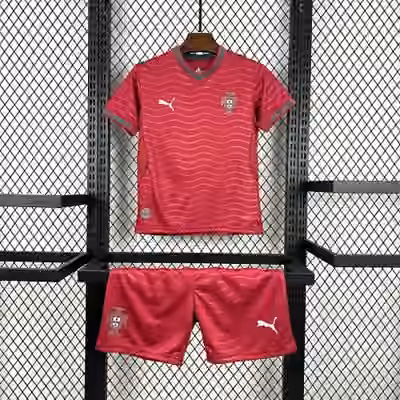 2026 Portugal Home Jersey Kids Kit 16-28