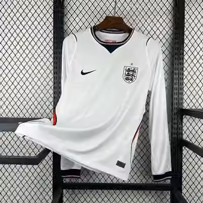 2026 England Home Long Sleeve Jersey