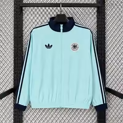 2026 Germany Classic Light Teal Casual Windbreaker