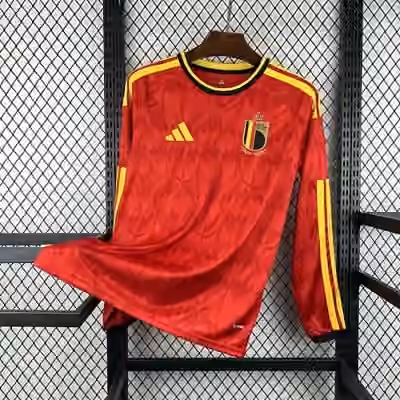 2026 Belgium Home Long Sleeve Jersey