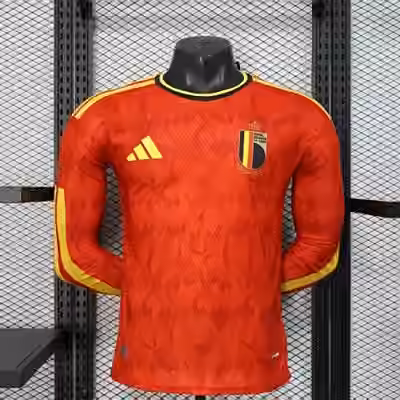 2026 Belgium Home Long Sleeve Jersey（Player Version）