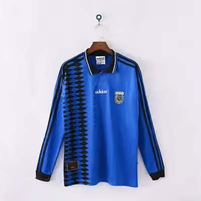 1994 Argentina Away Long Sleeves Jersey（ Retro）