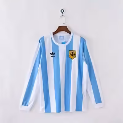 1978 Argentina Home Long Sleeves Jersey（ Retro）