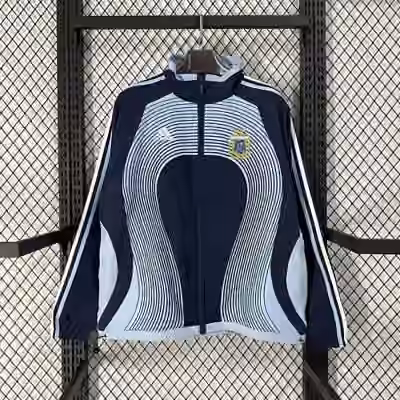 2026 Argentina Classic Navy & Blue Casual Windbreaker