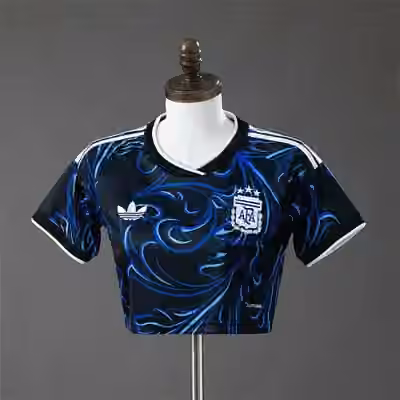（Women's ）2026 Argentina Away Crop Top Style S-XXL