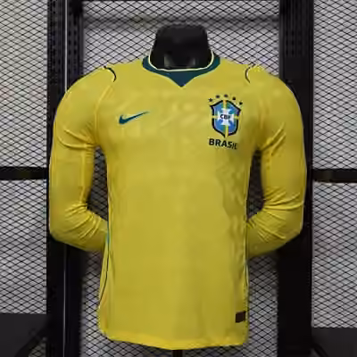 2026 Brazil Home Long Sleeve Jersey（Player Version）