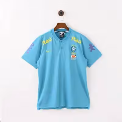2021 Brazil Blue Training Jersey（Retro）