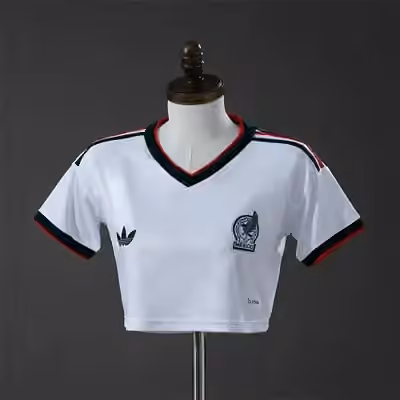 (Women's) 2026 Mexico Away  Crop Top Style S-2XL