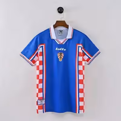 1998 Croatia Away Jersey （Retro）S-XXL
