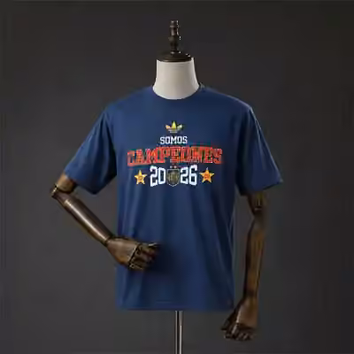 2026 Spain "We Are Champions" T-Shirt Blue S-3XL