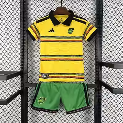 2026 Jamaica Home Jersey Kids Kit Size 16-28