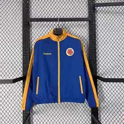 2026 Colombia Retro Blue Casual Windbreaker S-3XL