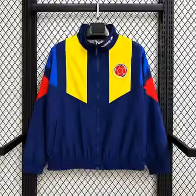 2026 Colombia Navy World Cup Casual Training Windbreaker S-3XL