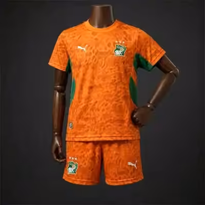 2026 Ivory Coast Home Jersey kid kit size 16-28