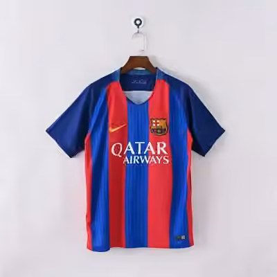 2016/17 Barcelona Home Jersey（Retro）S-2XL