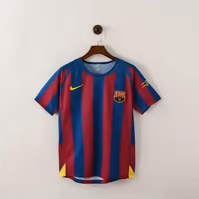 2005/06 Barcelona Home Champions League Edition Jersey（Retro）S-2XL