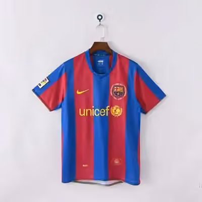 2007/08 Barcelona Home Jersey（Retro）S-2XL