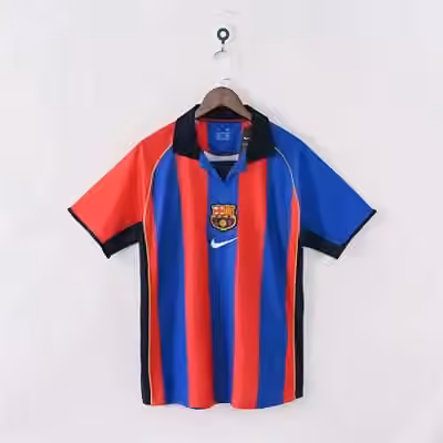 2001/02 Barcelona Home Jersey（Retro）S-2XL