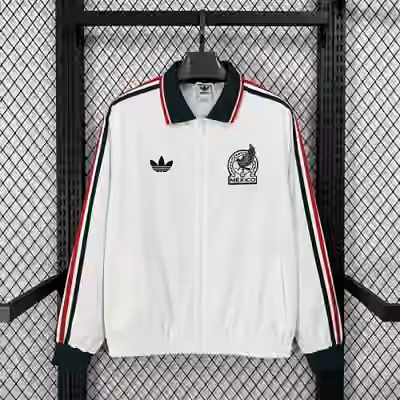 2026 Mexico White Casual Training Windbreaker S-3XL
