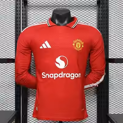 2026/27 Manchester United Home Long Sleeves Jersey（Player Version）S-2XL