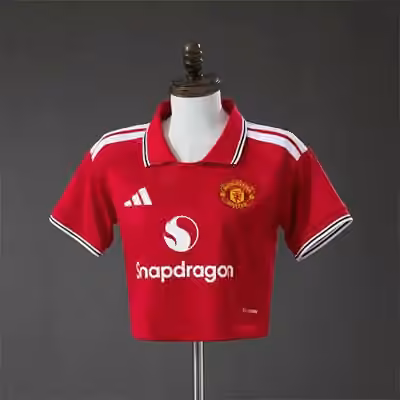 （Womens） 26/27 Manchester United Home Crop Jersey S-2XL