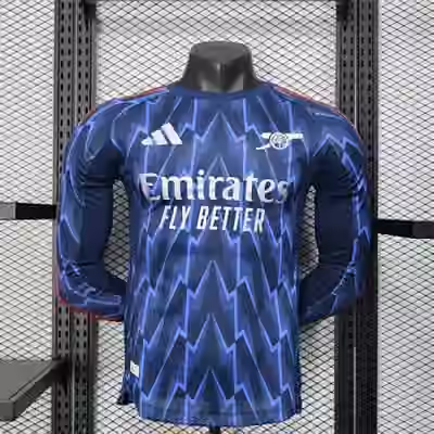 2025/26 Arsenal Away Long Sleeve Jersey（Player Version）S-2XL