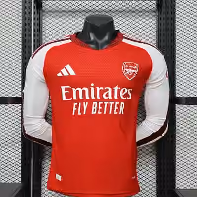 2026/27 Arsenal Home Long Sleeve Jersey（Player Version）S-2XL