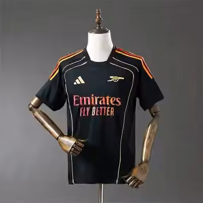 2025/26 Arsenal Retro-Style Collaboration - Black Jersey S-4XL