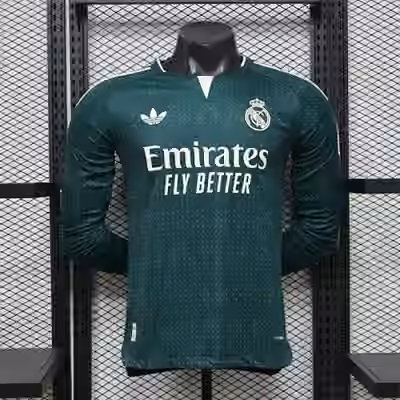 2026/27 Real Madrid Away Long Sleeve Jersey（Player Version） S-3XL