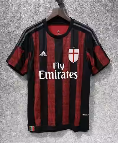 2015/16 AC Milan Home Jersey（Retro）S-2XL