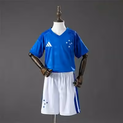 2026/27 Cruzeiro Home Jersey kids kit Size：16-28
