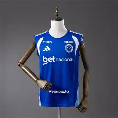 2026/27 Cruzeiro Training All sponsors - Blue Vest Jersey S-4XL