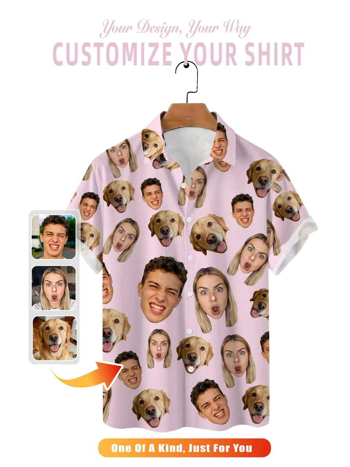 Blush Family & Pet Photo Shirt original supplied artwork reference